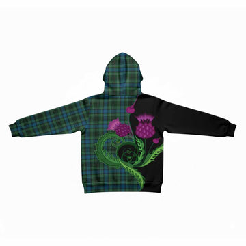 O'Connor Tartan Kid Hoodie Traditional Scottish Thistle