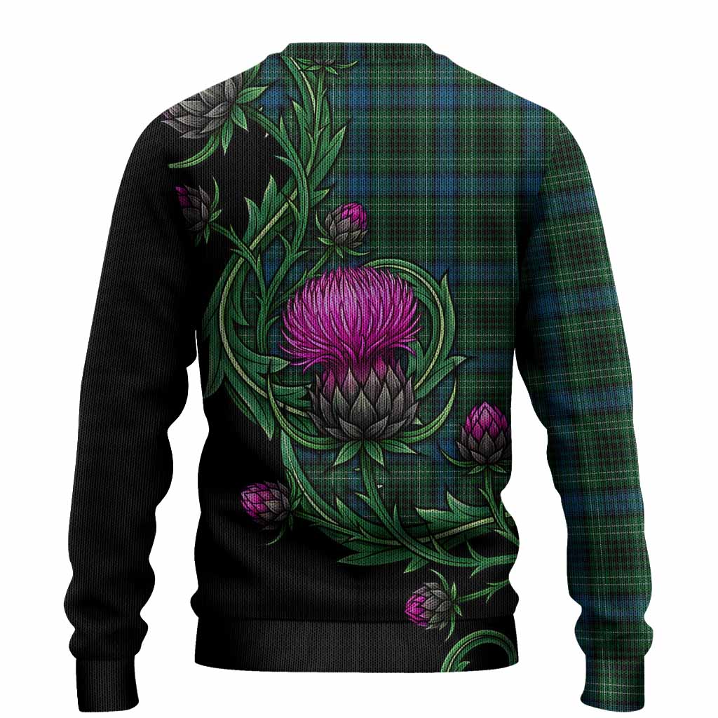 O'Connor Tartan Knitted Sweater Resilient Scottish Thistle - Tartan Vibes Clothing
