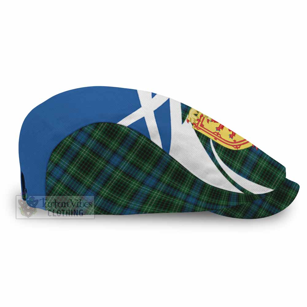 O'Connor Tartan Lion Rampant Flat Cap, Jeff Cap Classic Scottish Style
