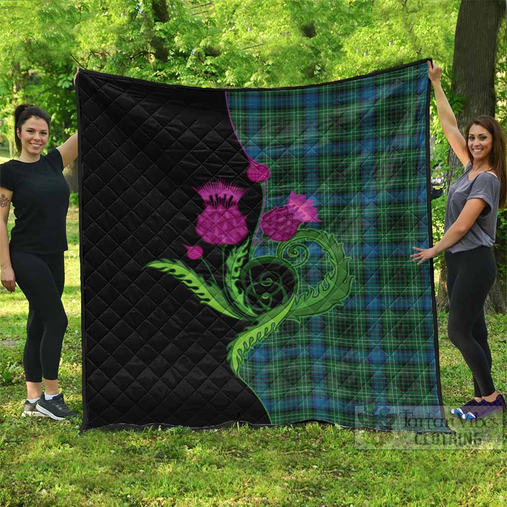 O'Connor Tartan Premium Quilt Traditional Scottish Thistle - Tartan Vibes Clothing