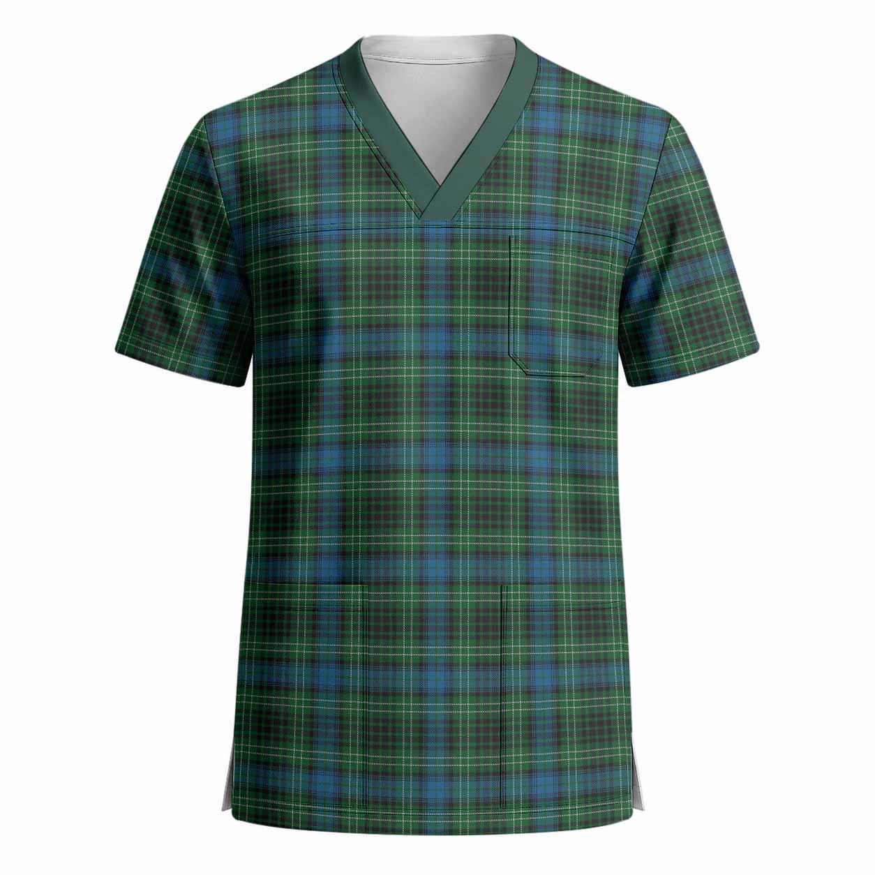 O'Connor Tartan Scrub Top - Tartan Vibes Clothing