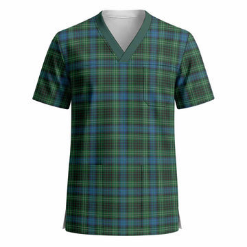 O'Connor Tartan Scrub Top - Tartan Vibes Clothing