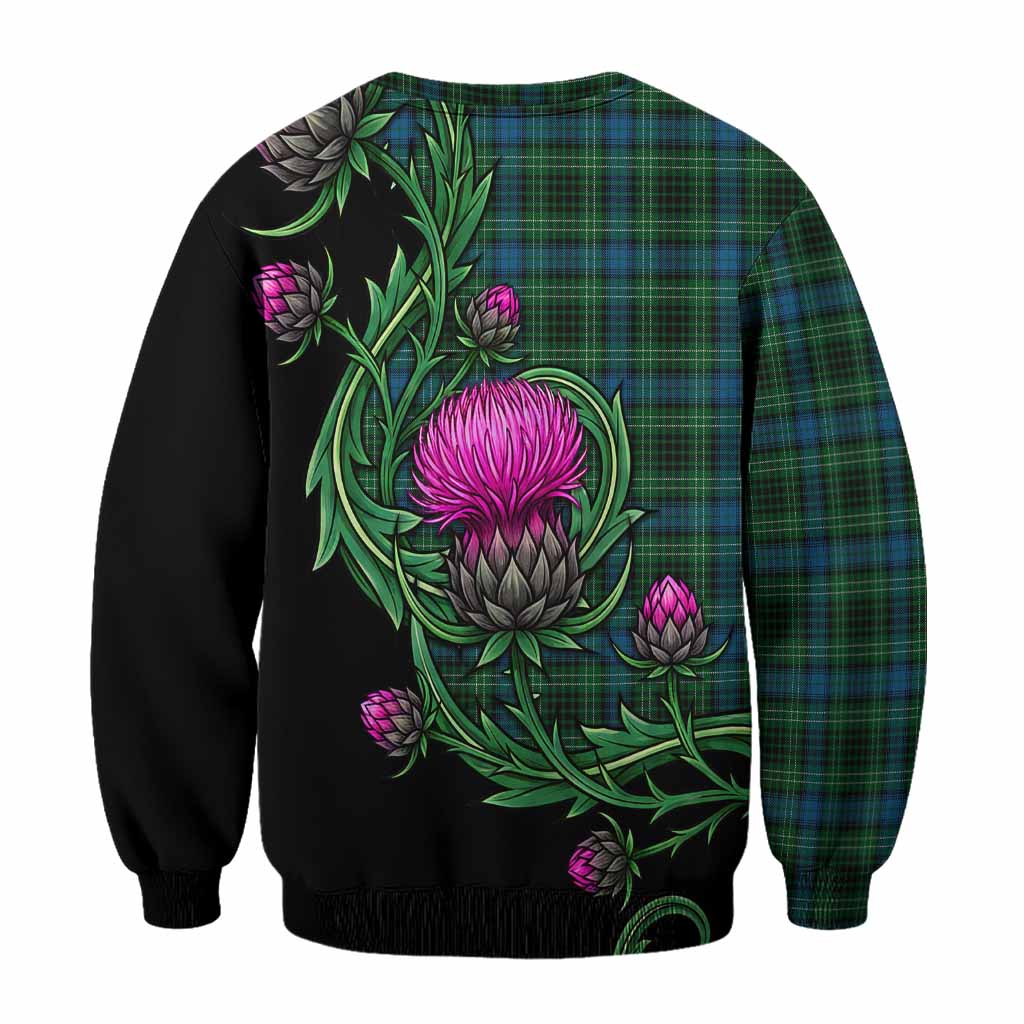 O'Connor Tartan Sweatshirt Resilient Scottish Thistle - Tartan Vibes Clothing
