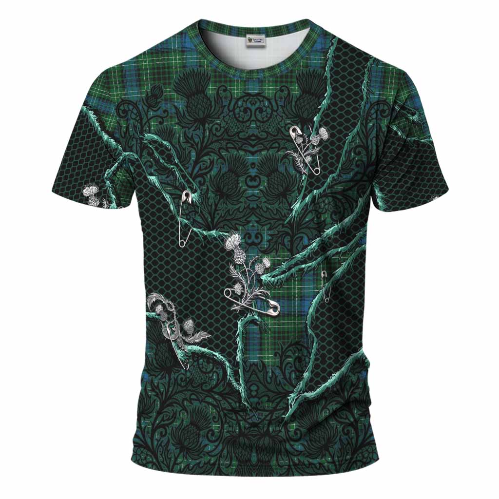 O'Connor Tartan Thistle Dark Gothic T-Shirt Kid's Shirt - Tartan Vibes Clothing
