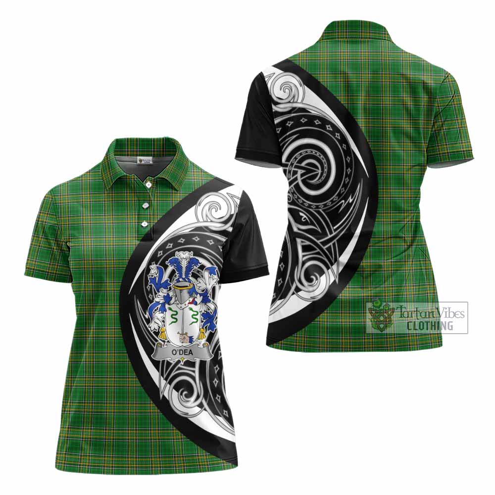 O'Dea Irish Clan Women's Polo Shirt Celtic Circle Style - Tartan Vibes Clothing