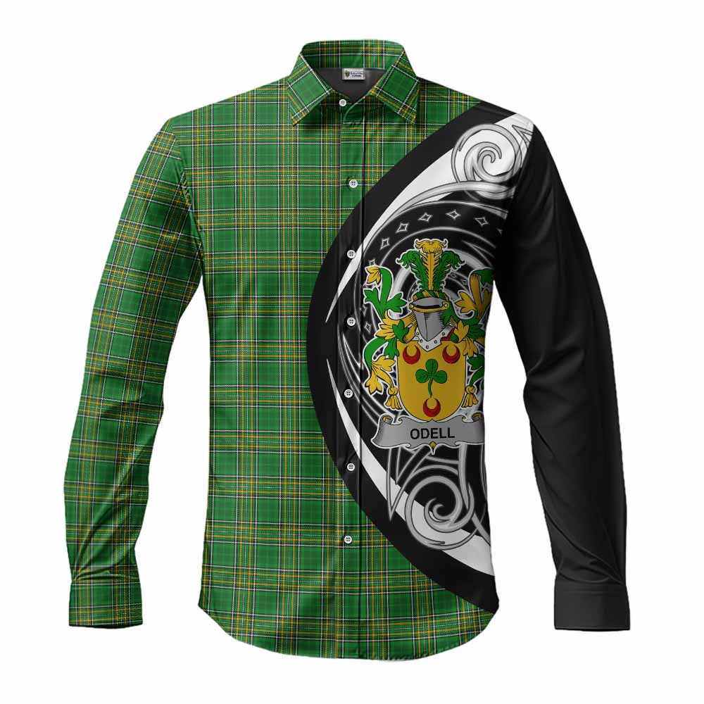 Odell Irish Clan Long Sleeve Button Shirt Celtic Circle Style Men's Shirt S - Tartan Vibes Clothing