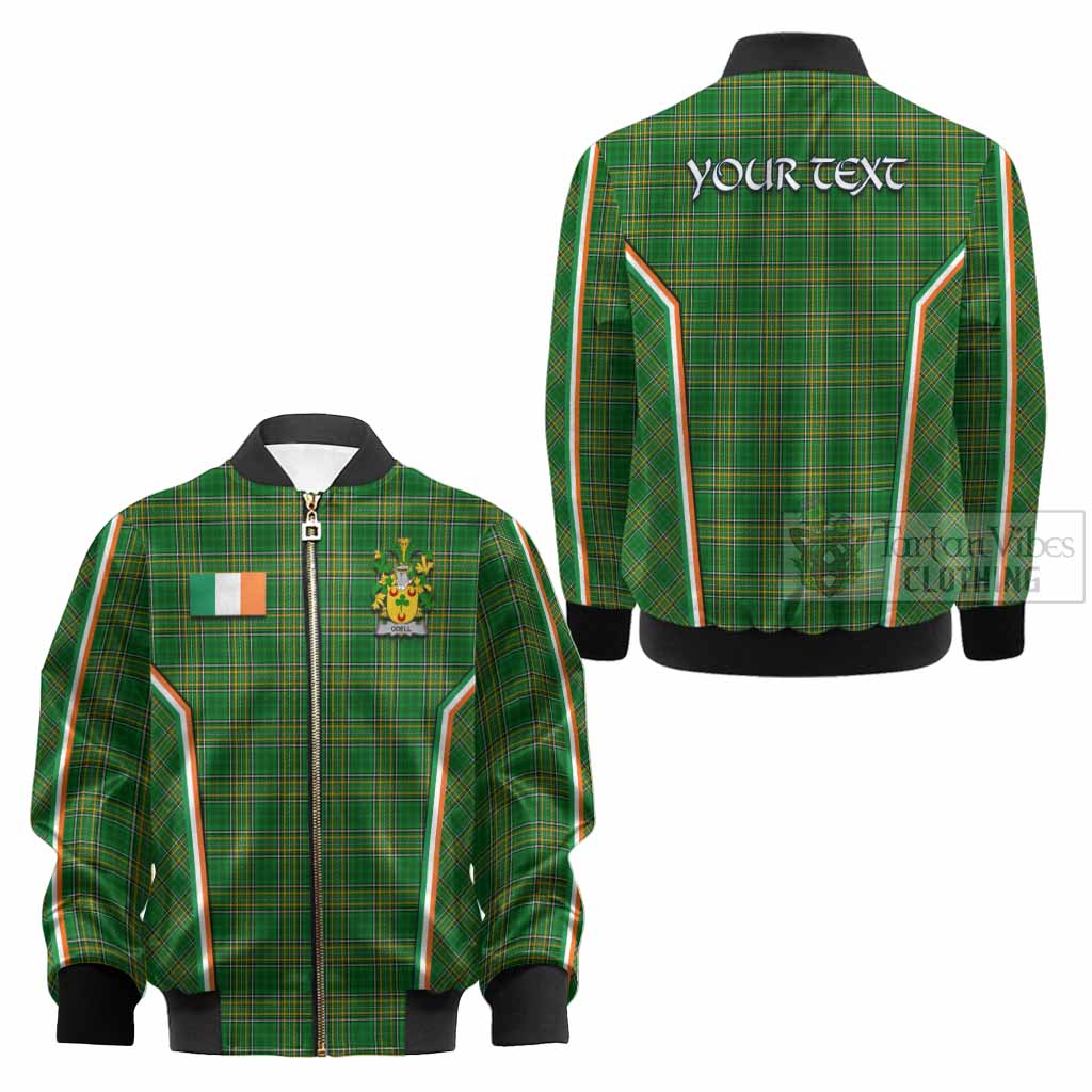 Odell Irish Clan Coat of Arm Tartan Kid Bomber Jacket Flag Style