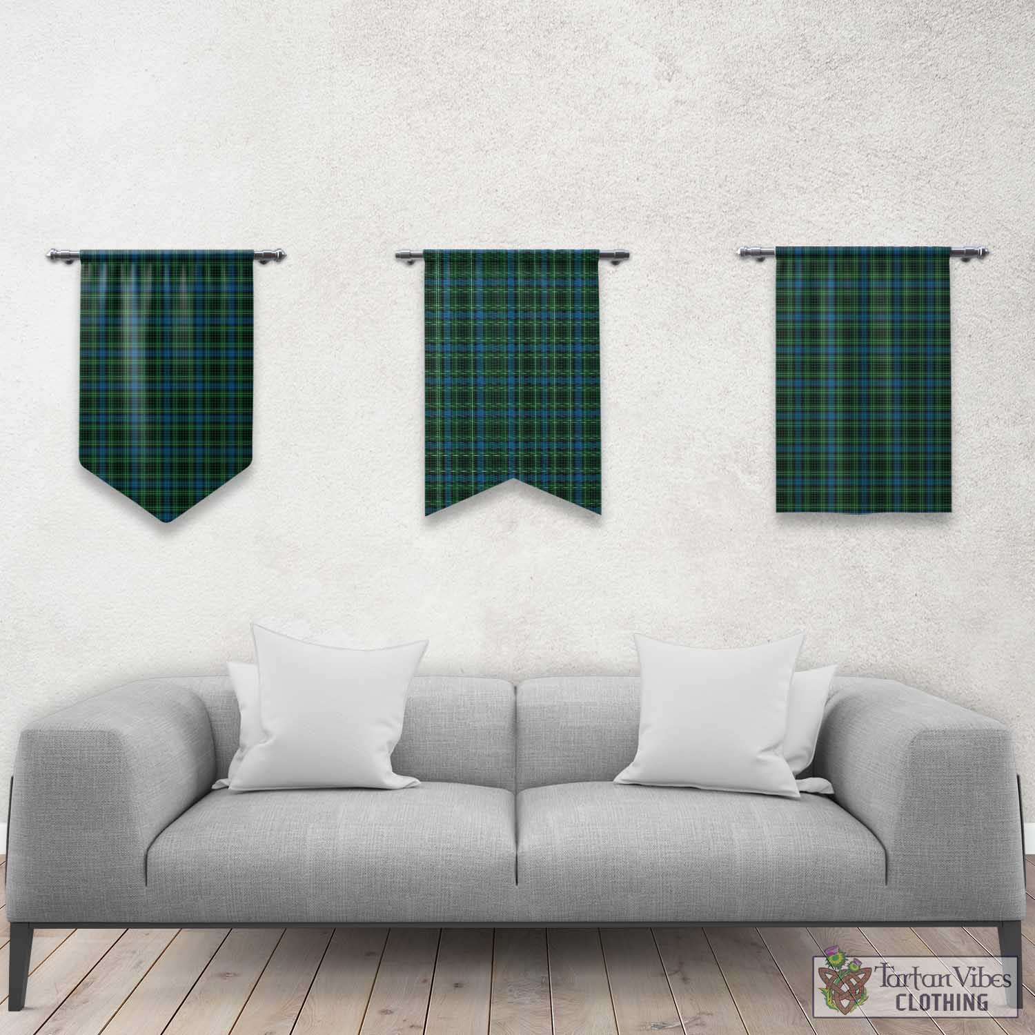 O'Donohue Tartan Gonfalon, Tartan Banner Rectangle - Tartan Vibes Clothing