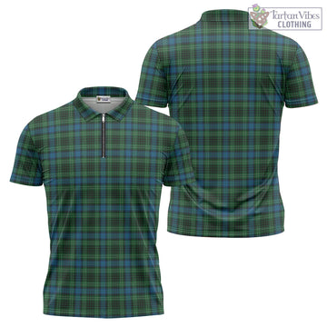 O'Donohue Tartan Zipper Polo Shirt Unisex - Tartan Vibes Clothing