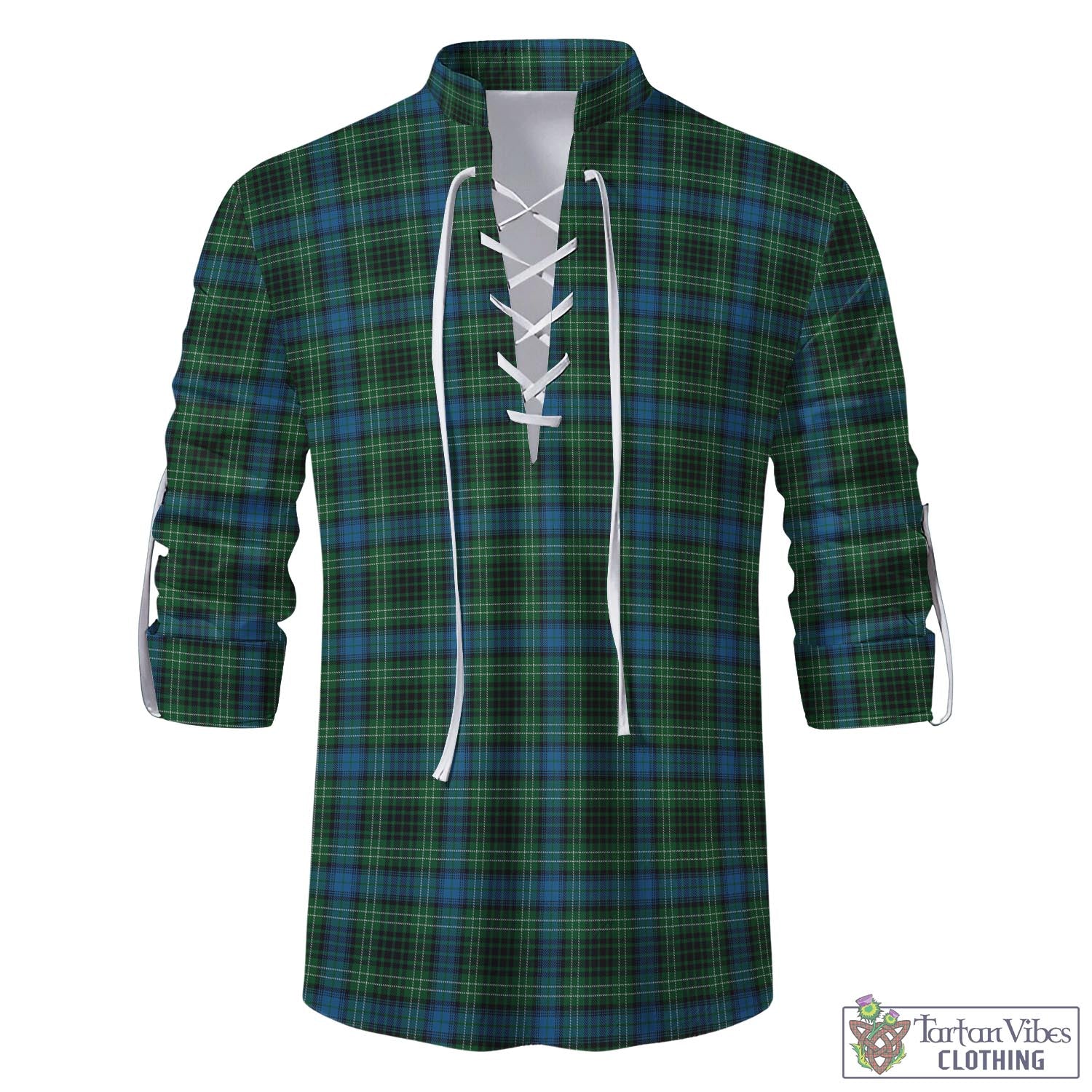 O'Donohue Tartan Men's Scottish Traditional Jacobite Ghillie Kilt Shirt - Tartan Vibes Clothing