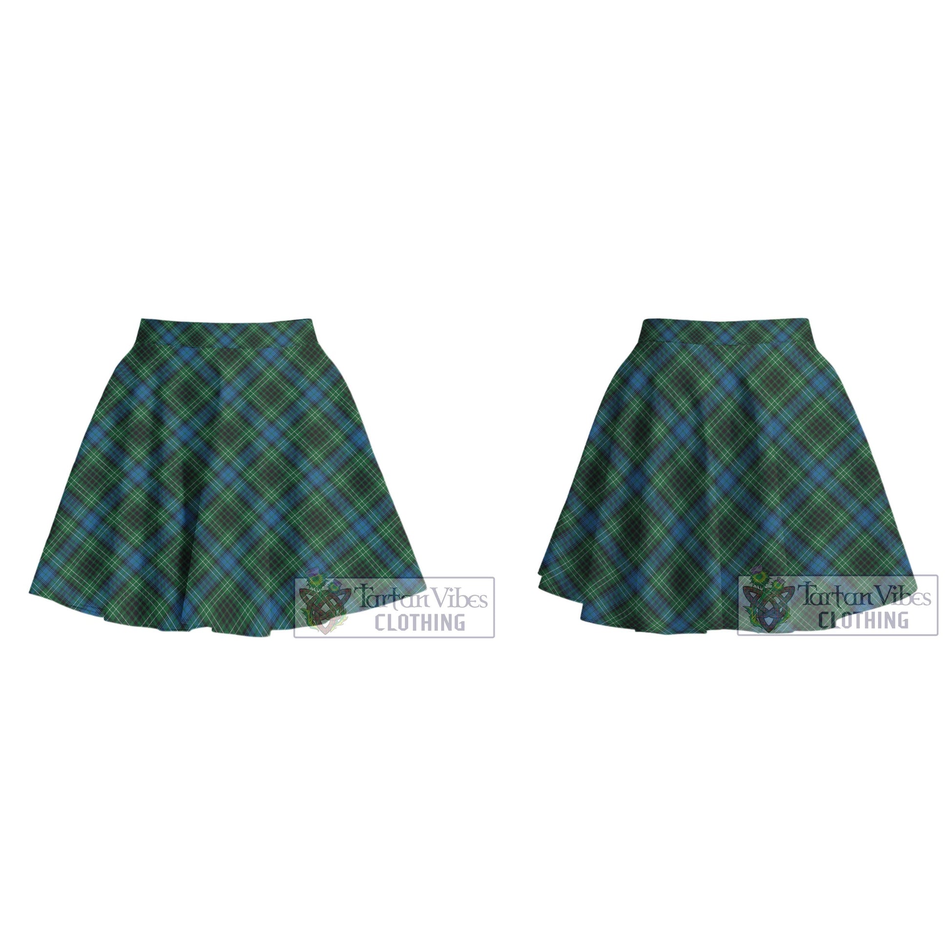 O'Donohue Tartan Women's Plated Mini Skirt Cross Style - Tartan Vibes Clothing
