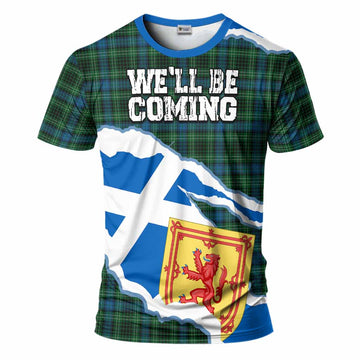 O'Donohue Scotland Football Tartan T-Shirt We'll Be Coming