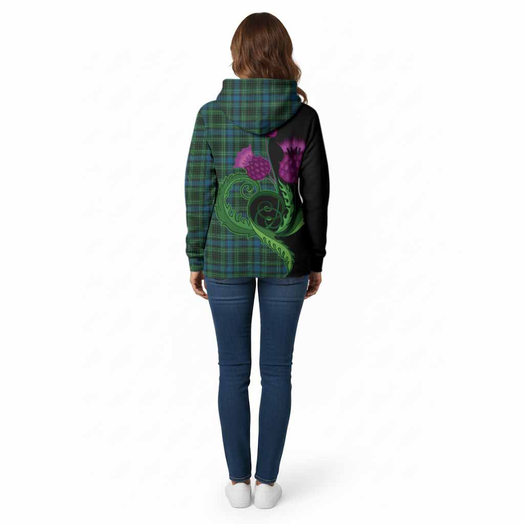 O'Donohue Tartan Cotton Hoodie Traditional Scottish Thistle