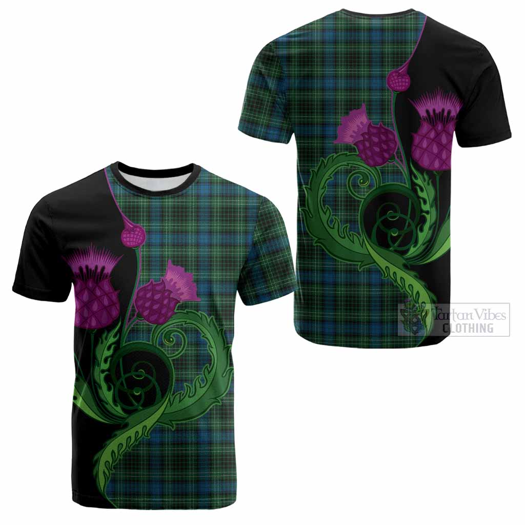 O'Donohue Tartan Cotton T-shirt Traditional Scottish Thistle