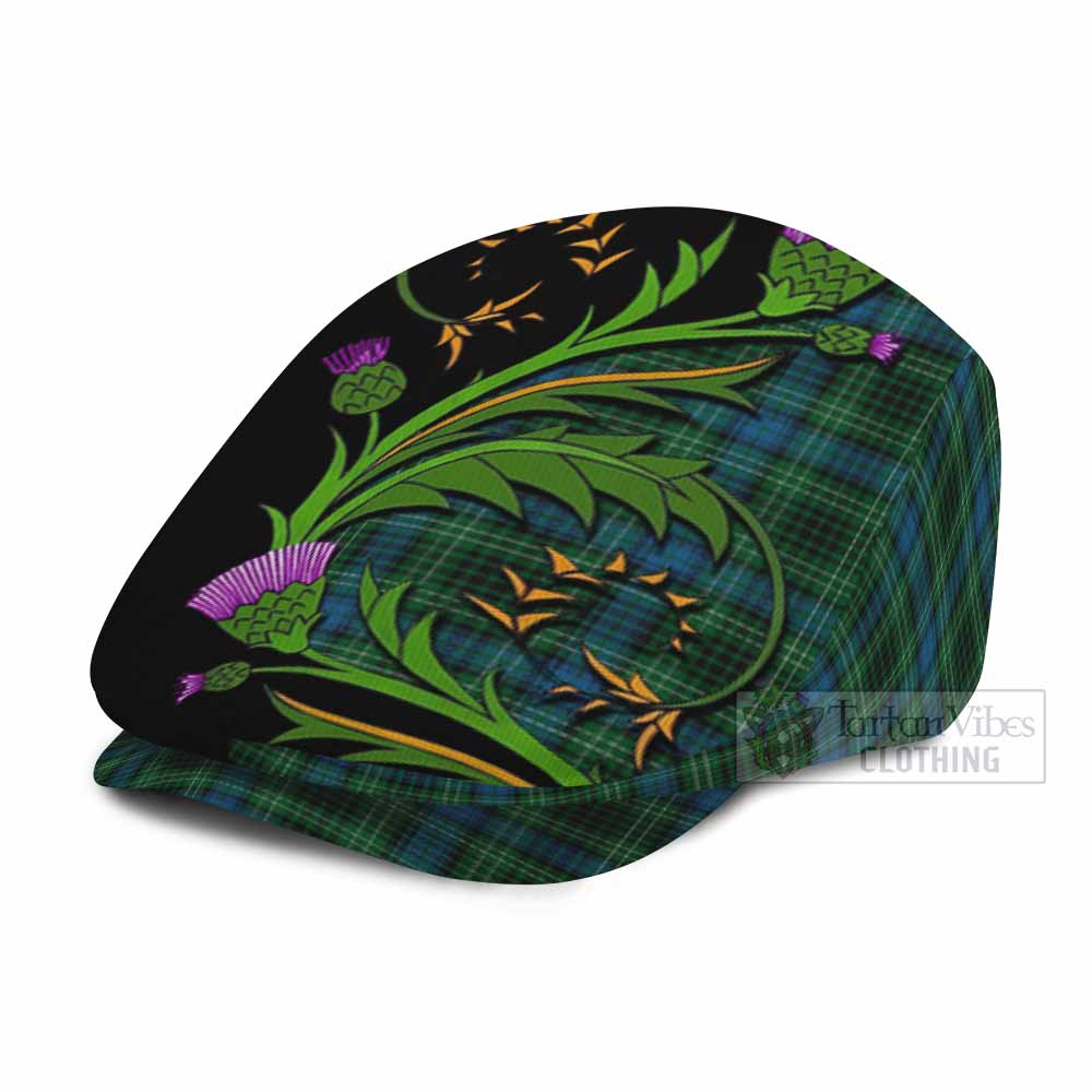 O'Donohue Tartan Flat Cap, Jeff Cap Scottish Thistle Pride Heritage Art