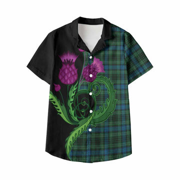 O'Donohue Tartan Kid Hawaiian Shirt Traditional Scottish Thistle