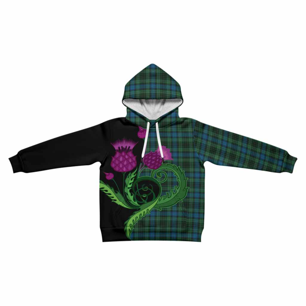 O'Donohue Tartan Kid Hoodie Traditional Scottish Thistle