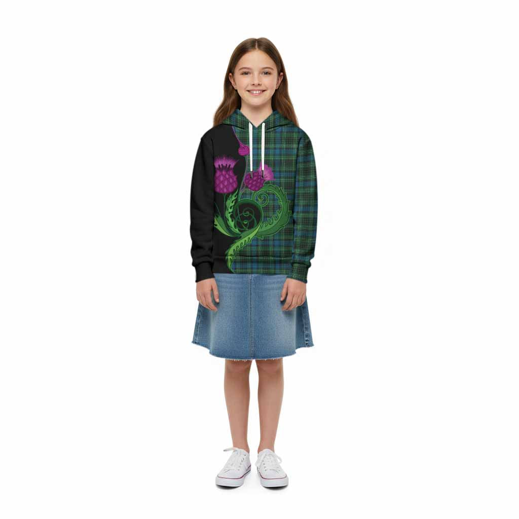 O'Donohue Tartan Kid Hoodie Traditional Scottish Thistle