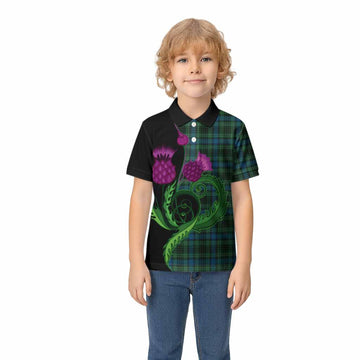 O'Donohue Tartan Kid Polo Shirt Traditional Scottish Thistle