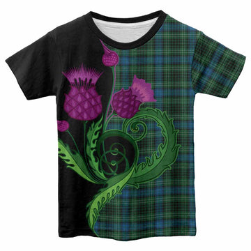 O'Donohue Tartan Kid T-shirt Traditional Scottish Thistle