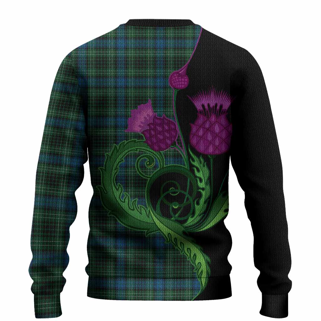 O'Donohue Tartan Knitted Sweater Traditional Scottish Thistle