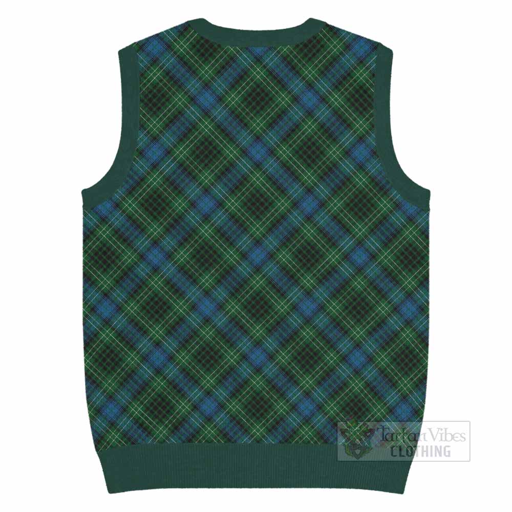 O'Donohue Tartan  Knitted V-Neck Vest Cross Style