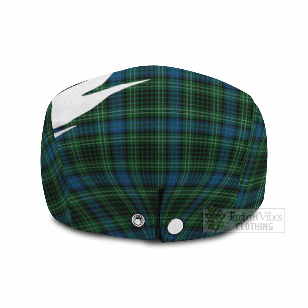 O'Donohue Tartan Loch Ness Monster Scottish Heritage Art Flat Cap, Jeff Cap