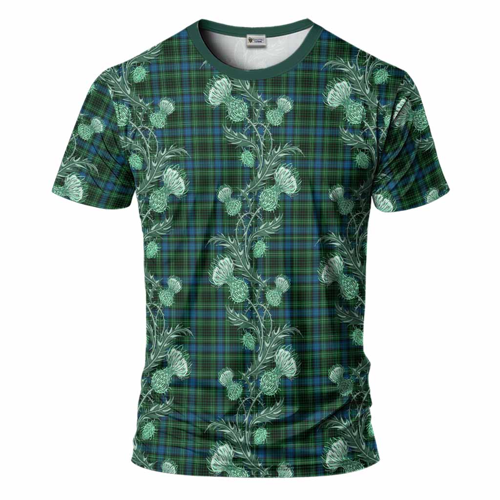 O'Donohue Tartan T-Shirt Seamless Scottish Thistle Flowers