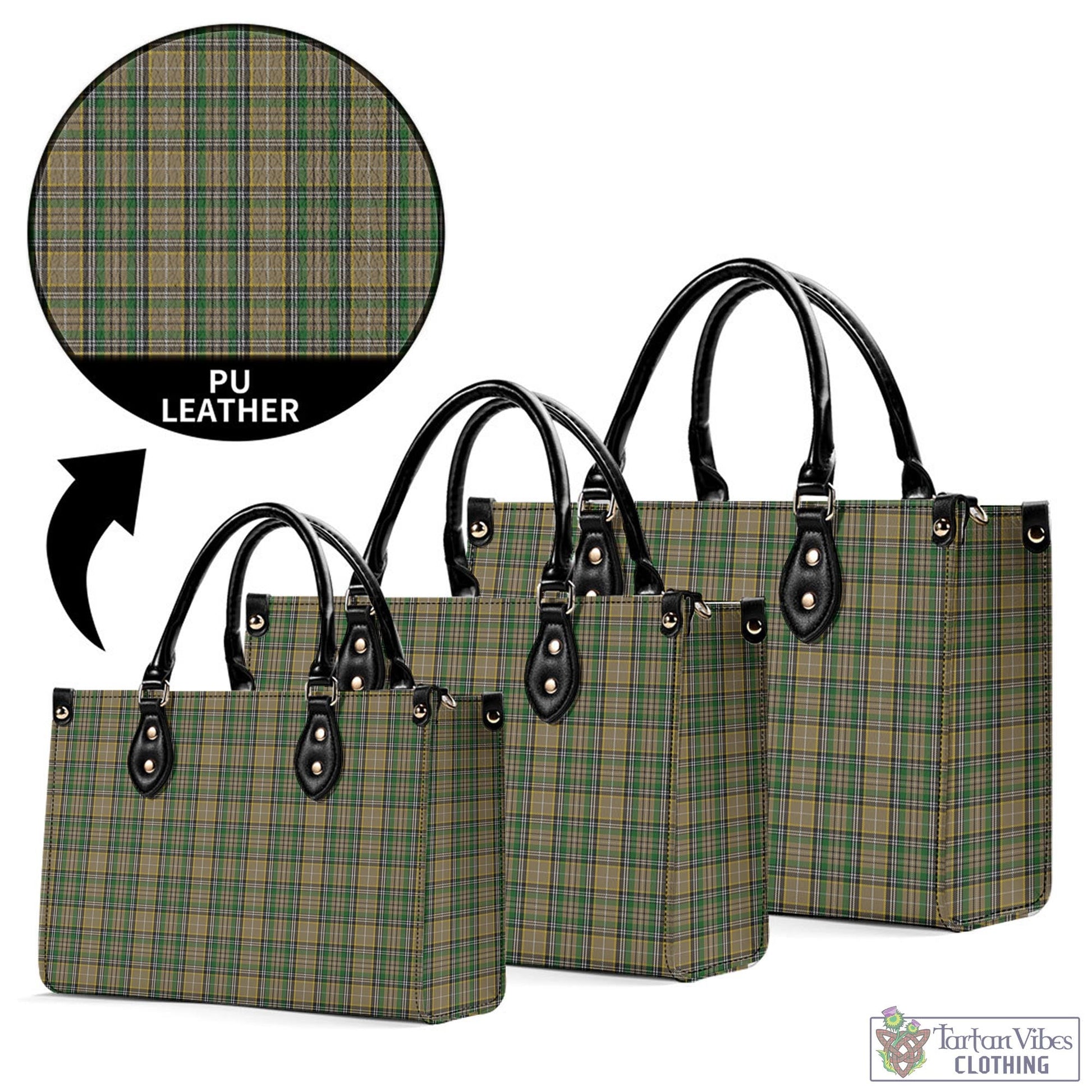O'Farrell Tartan Luxury Leather Handbags - Tartan Vibes Clothing