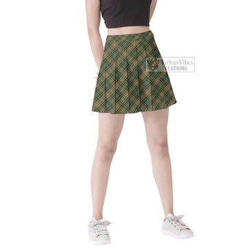 O'Farrell Tartan Women's Plated Mini Skirt Cross Style