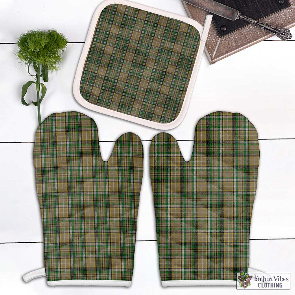 O'Farrell Tartan Combo Oven Mitt & Pot-Holder Combo 1 Oven Mitt & 1 Pot-Holder White - Tartan Vibes Clothing