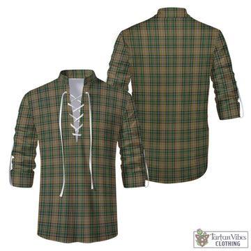 O'Farrell Tartan Men's Scottish Traditional Jacobite Ghillie Kilt Shirt