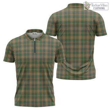O'Farrell Tartan Zipper Polo Shirt