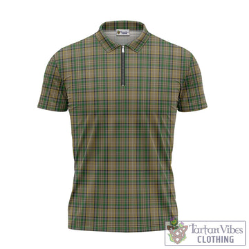 O'Farrell Tartan Zipper Polo Shirt