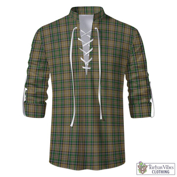 O'Farrell Tartan Men's Scottish Traditional Jacobite Ghillie Kilt Shirt
