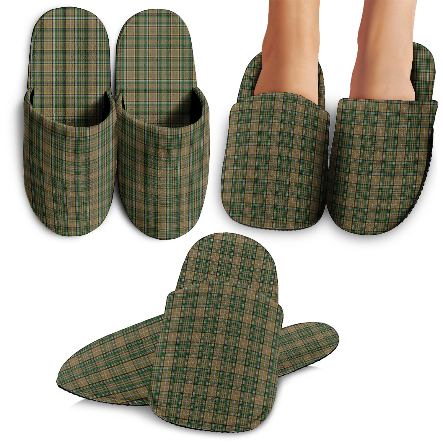 O'Farrell Tartan Home Slippers - Tartanvibesclothing Shop
