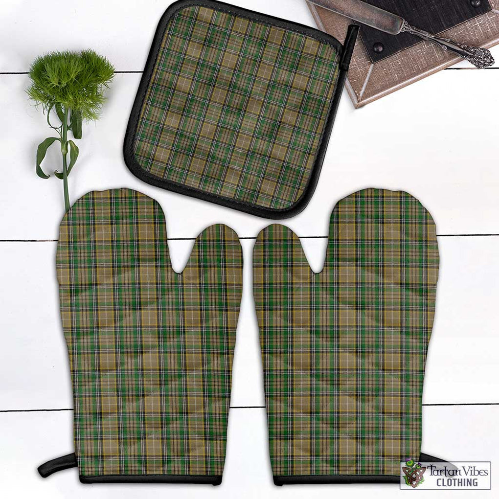 O'Farrell Tartan Combo Oven Mitt & Pot-Holder Combo 1 Oven Mitt & 1 Pot-Holder Black - Tartan Vibes Clothing