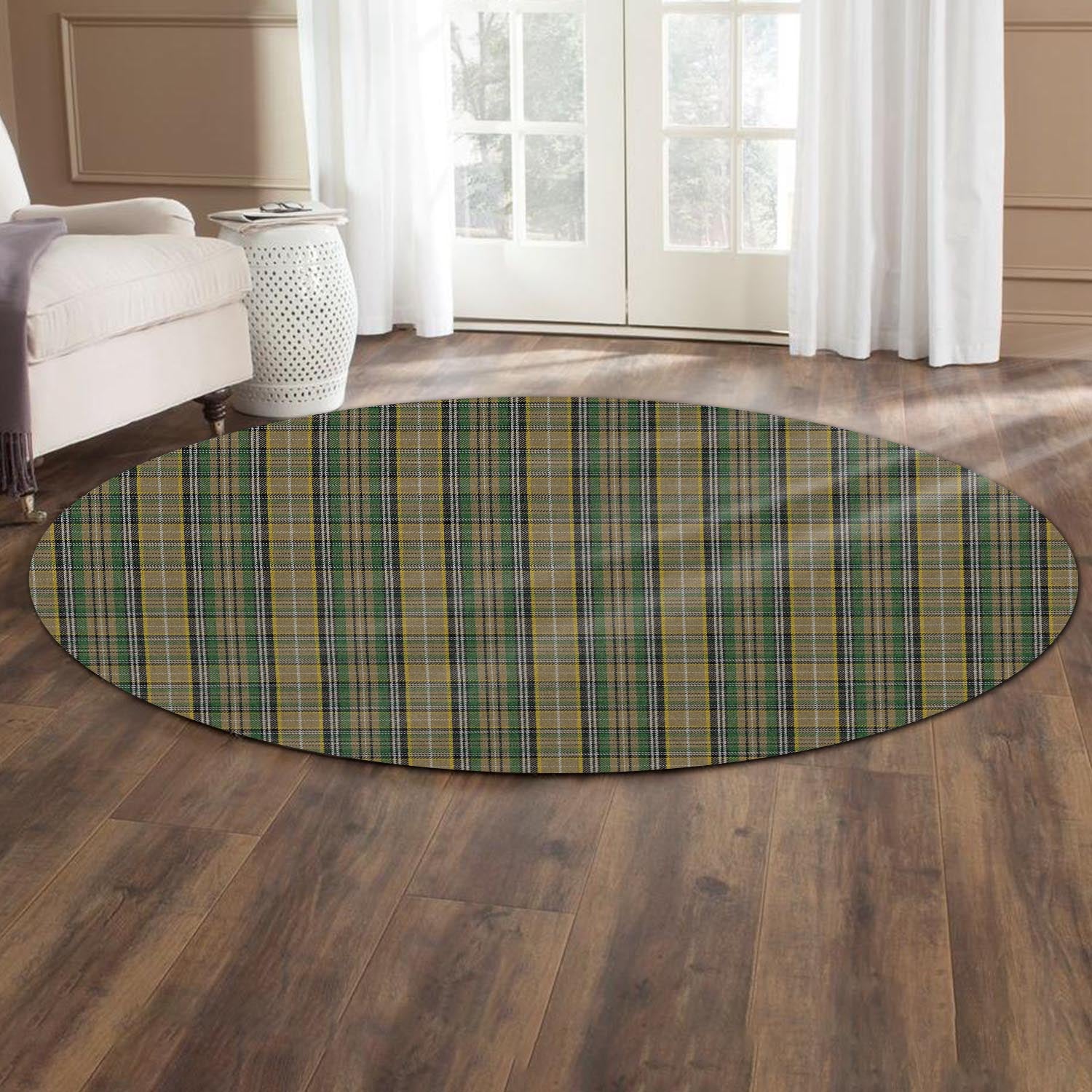 O'Farrell Tartan Round Rug - Tartan Vibes Clothing