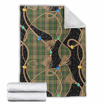 O'Farrell Scottish Tartan Twisted Ropes Stylized Blanket X-Large 59 x 79 inches 150 x 200 cm - Tartan Vibes Clothing