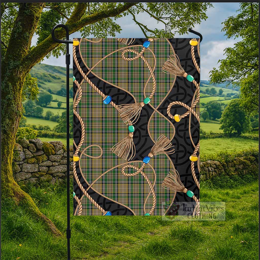 O'Farrell Scottish Tartan Twisted Ropes Stylized Garden Flag - Tartan Vibes Clothing