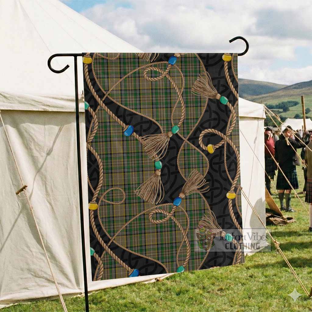 O'Farrell Scottish Tartan Twisted Ropes Stylized Garden Flag - Tartan Vibes Clothing