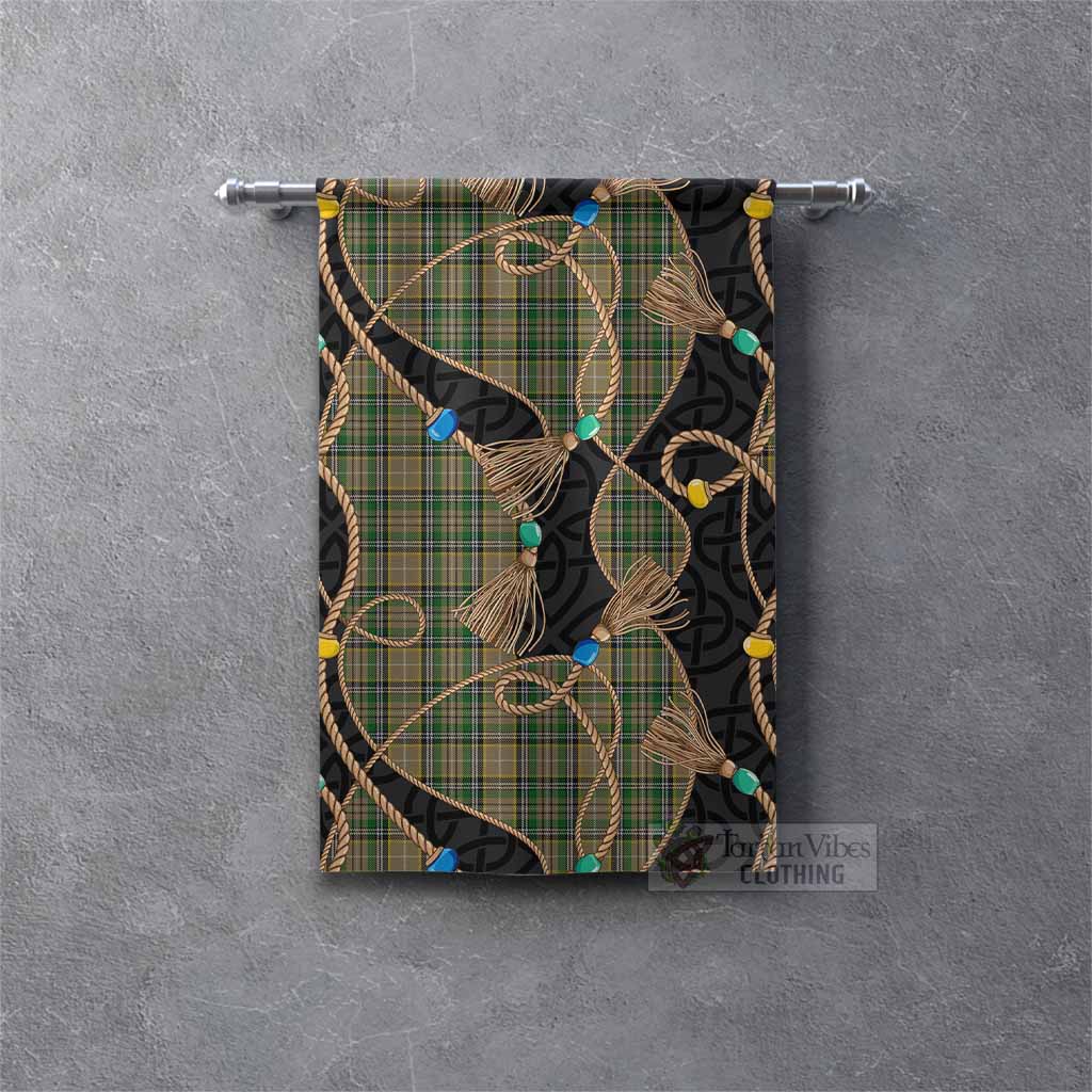 O'Farrell Scottish Tartan Twisted Ropes Stylized Gonfalon Rectangle - Tartan Vibes Clothing