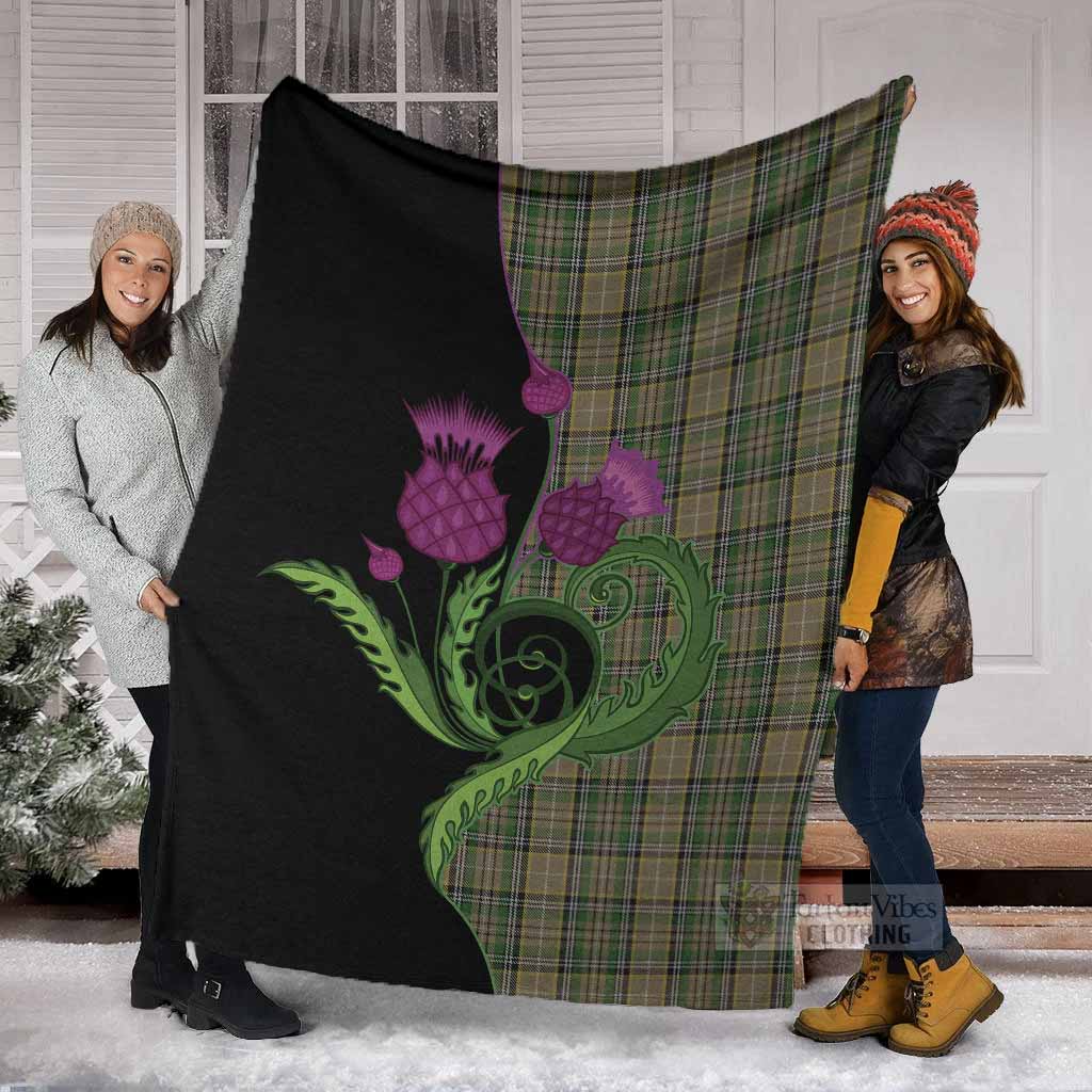 O'Farrell Tartan Blanket Traditional Scottish Thistle - Tartan Vibes Clothing