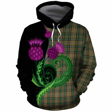 O'Farrell Tartan Cotton Hoodie Traditional Scottish Thistle