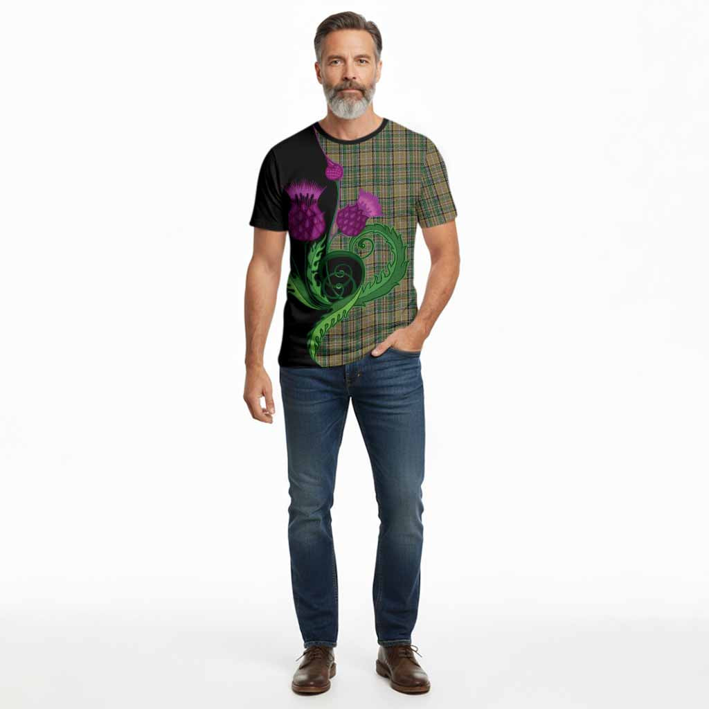 O'Farrell Tartan Cotton T-shirt Traditional Scottish Thistle