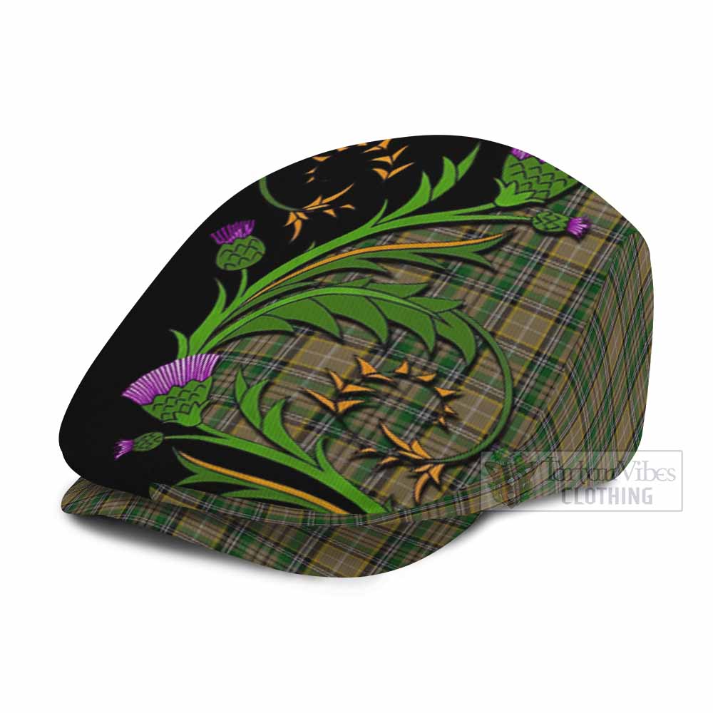 O'Farrell Tartan Flat Cap, Jeff Cap Scottish Thistle Pride Heritage Art - Tartan Vibes Clothing