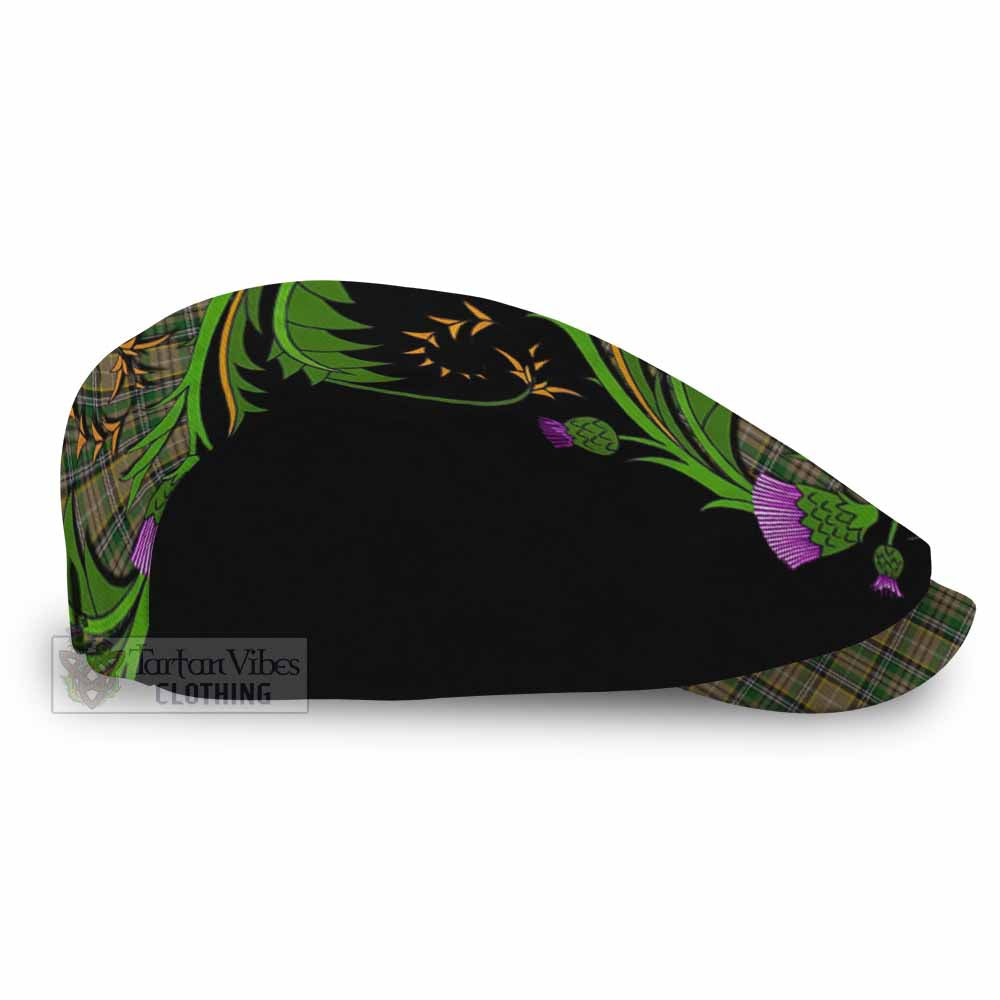 O'Farrell Tartan Flat Cap, Jeff Cap Scottish Thistle Pride Heritage Art - Tartan Vibes Clothing