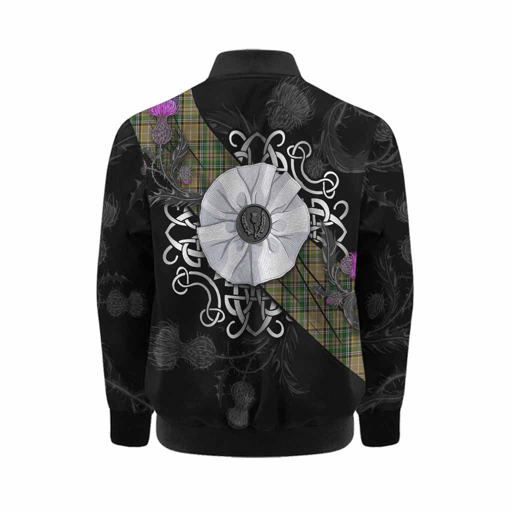 O'Farrell Tartan Kid Bomber Jacket Jacobite White Rose Kid - Tartan Vibes Clothing