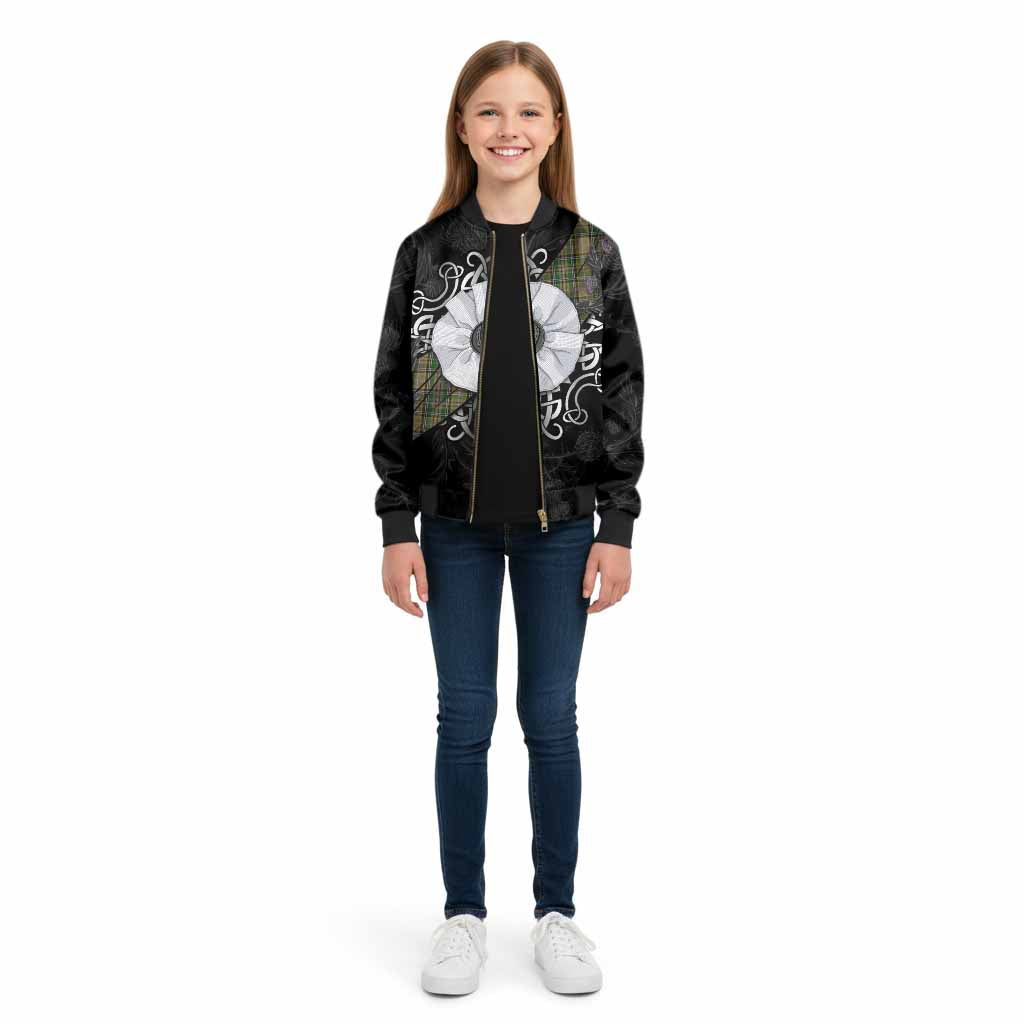 O'Farrell Tartan Kid Bomber Jacket Jacobite White Rose - Tartan Vibes Clothing