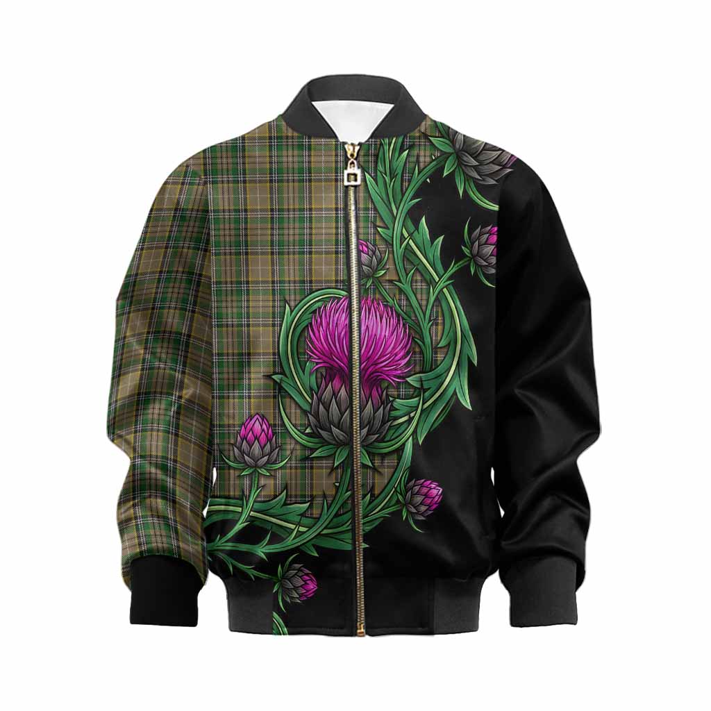 O'Farrell Tartan Kid Bomber Jacket Resilient Scottish Thistle Kid XS - Tartan Vibes Clothing